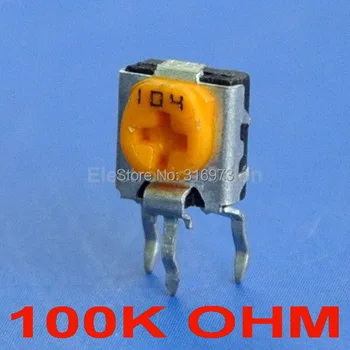 (500 pcs/lot) 100K OHM Side-adjust Carbon Composition EVND-6FE Square Trimmer Potentiometer.
(500 pcs/lot) 100K OHM Side-adjust Carbon Composition EVND-6FE Square Trimmer Potentiometer.