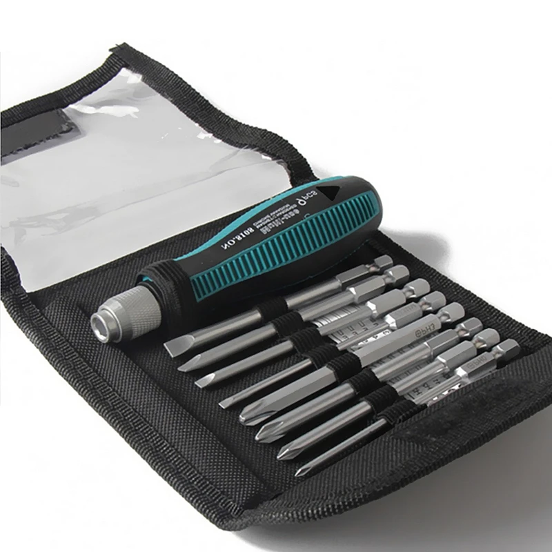 9Pcs/set Precision Screwdriver Set 1/4"/6.35mm Phillips/Slotted Bits With Magnetic Multitool Home Appliances Repair Hand Tools
9Pcs/set Precision Screwdriver Set 1/4"/6.35mm Phillips/Slotted Bits With Magnetic Multitool Home Appliances Repair Hand Tools