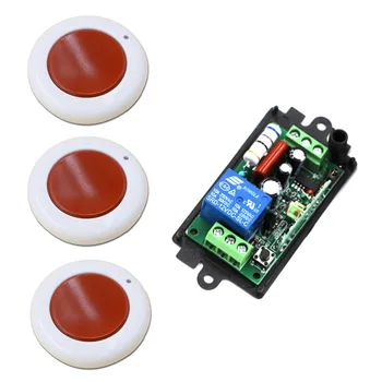 New Style AC220V 110V 1CH Wireless Remote Control Switch System Receiver & 3* Wall Panel Sticky Remote High Quality
New Style AC220V 110V 1CH Wireless Remote Control Switch System Receiver & 3* Wall Panel Sticky Remote High Quality