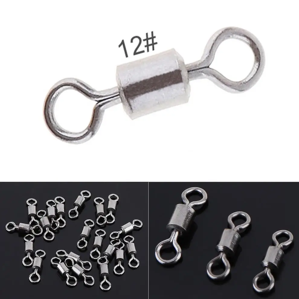 50pcs/lot Ball Bearing Swivel Solid Ring Fishing Connector Barrel Rolling Swivel Snap Hook Connector Solid Ring With Interlock
50pcs/lot Ball Bearing Swivel Solid Ring Fishing Connector Barrel Rolling Swivel Snap Hook Connector Solid Ring With Interlock
