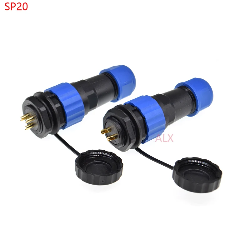 SP20 IP68 waterproof connector male plug & female socket 2/3/4/5/6/7/8/9 pin panel Mount wire cable connector aviation plug 2pin
SP20 IP68 waterproof connector male plug & female socket 2/3/4/5/6/7/8/9 pin panel Mount wire cable connector aviation plug 2pin