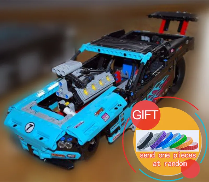 38000 647pcs Technical Series Drag Racer set compatible with 42050 Model Building block Toys 
38000 647pcs Technical Series Drag Racer set compatible with 42050 Model Building block Toys