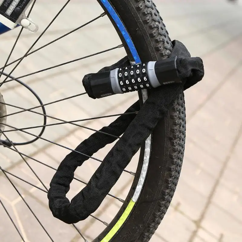 Bicycle Lock 5 Digit Combination Password Lock Bicycle MTB Bike Safety Chain Cable Lock Motorcycle Cycling Bike Accessories
Bicycle Lock 5 Digit Combination Password Lock Bicycle MTB Bike Safety Chain Cable Lock Motorcycle Cycling Bike Accessories