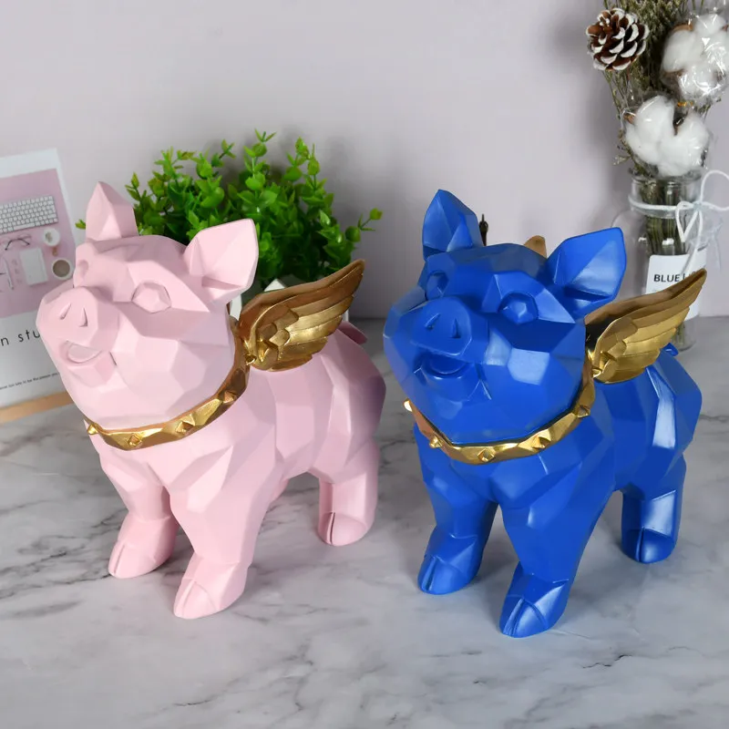 Nordic Geometry Cute Flying Pig Resin Crafts Ornament Home Hote Livingroom Desktop Figurines Decoration European Birthday Gift
Nordic Geometry Cute Flying Pig Resin Crafts Ornament Home Hote Livingroom Desktop Figurines Decoration European Birthday Gift