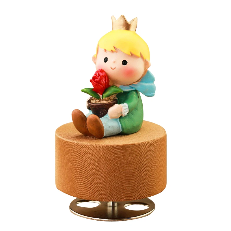 Little Prince Clockwork Rotation Round Base Musical Boxes Wooden Music Box Wood Crafts Retro Gift Home Decoration Accessories
Little Prince Clockwork Rotation Round Base Musical Boxes Wooden Music Box Wood Crafts Retro Gift Home Decoration Accessories