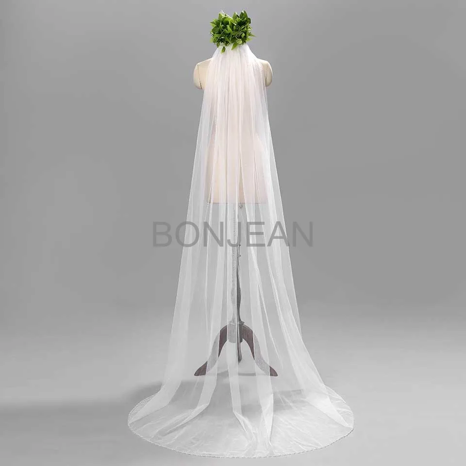 Simple 3 Meter Wedding Veil 2018 One Layer White Ivory Cut Edge Long Tulle Bride Veil with Comb DIY Women Accessories
Simple 3 Meter Wedding Veil 2018 One Layer White Ivory Cut Edge Long Tulle Bride Veil with Comb DIY Women Accessories