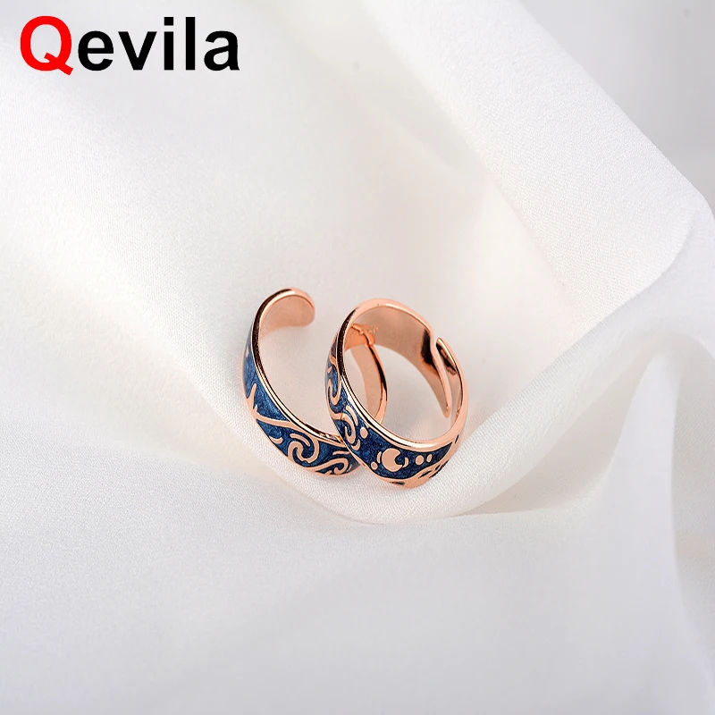 Qevila Fashion Women Ring Van Gogh S925 Silver Rings Starry Sky Open Lover Ring Romantic Valentine Day Jewelry Gift
Qevila Fashion Women Ring Van Gogh S925 Silver Rings Starry Sky Open Lover Ring Romantic Valentine Day Jewelry Gift