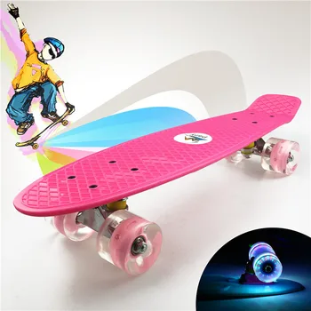 Flashy Penny Board Skateboards Kids/Children Mini Cruiser 22 inch Flashing 4 Wheels Retro Skate Board
Flashy Penny Board Skateboards Kids/Children Mini Cruiser 22 inch Flashing 4 Wheels Retro Skate Board