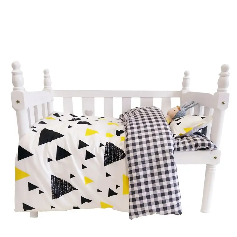 100% cotton 3 pcs/set crib bedding set Geometric baby bedding set include pillowcase bed sheet duvet cover without filling
100% cotton 3 pcs/set crib bedding set Geometric baby bedding set include pillowcase bed sheet duvet cover without filling