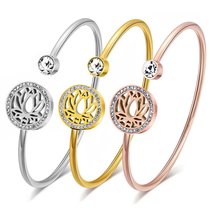 New Arrival Silver/gold/rose gold Adjustable Cuff Bangle Style Stainless Steel Bracelet for Women
New Arrival Silver/gold/rose gold Adjustable Cuff Bangle Style Stainless Steel Bracelet for Women
