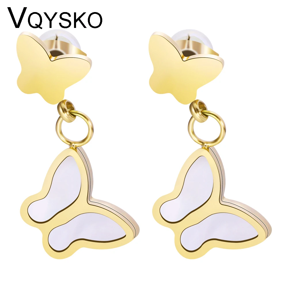 Wholesale Price Butterfly Jewelry Earring With Shell Fashion 316L Stainless Steel Exquisite Drop Earrings for Women
Wholesale Price Butterfly Jewelry Earring With Shell Fashion 316L Stainless Steel Exquisite Drop Earrings for Women