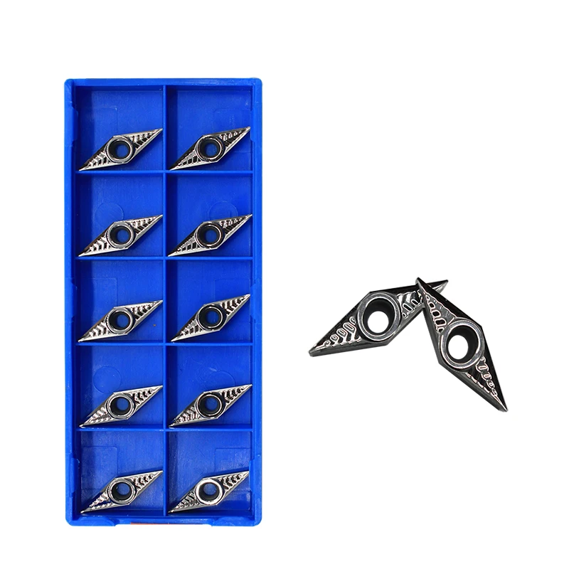 10PCS VBGT110302 AK H01 CNC Boring Turning Lathe Cutting Turning Tools Aluminum Copper Processing Carbide Inserts VBGT110302
10PCS VBGT110302 AK H01 CNC Boring Turning Lathe Cutting Turning Tools Aluminum Copper Processing Carbide Inserts VBGT110302