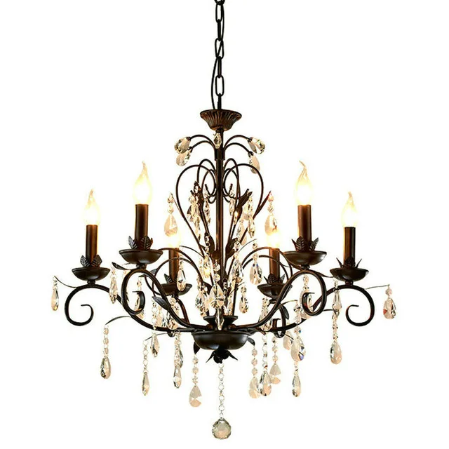 Chandelier Lighting Vintage Rustic Wrought Iron Chandelier Wedding Decoration Black Led Crystal Chandeliers 6 8 Lights E14 Led
Chandelier Lighting Vintage Rustic Wrought Iron Chandelier Wedding Decoration Black Led Crystal Chandeliers 6 8 Lights E14 Led