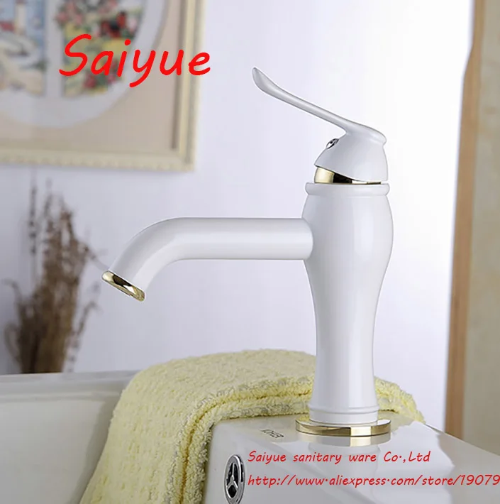 2016 Original New Brand Unique Design Brass Single Handle White Painting Finish Basin Faucet Bathroom Mixer Taps
2016 Original New Brand Unique Design Brass Single Handle White Painting Finish Basin Faucet Bathroom Mixer Taps