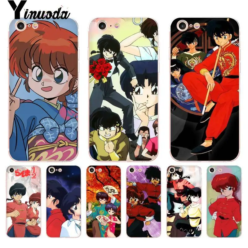 Чехол для iphone 13 7 6 X чехол с аниме Ranma 1 2 ультратонкий мультяшный телефона 8 6S Plus 5 5S SE