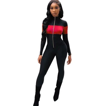 Sexy Zipper Stitching Color Stretch Jumpsuit Spring Autumn Ladies Stand-Up Set New
Sexy Zipper Stitching Color Stretch Jumpsuit Spring Autumn Ladies Stand-Up Set New