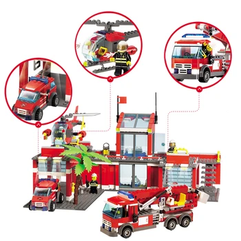 8051 Building Blocks Fire Station Model Blocks Compatible With Lepining City Bricks Block ABS Plastic Toys For Children
8051 Building Blocks Fire Station Model Blocks Compatible With Lepining City Bricks Block ABS Plastic Toys For Children