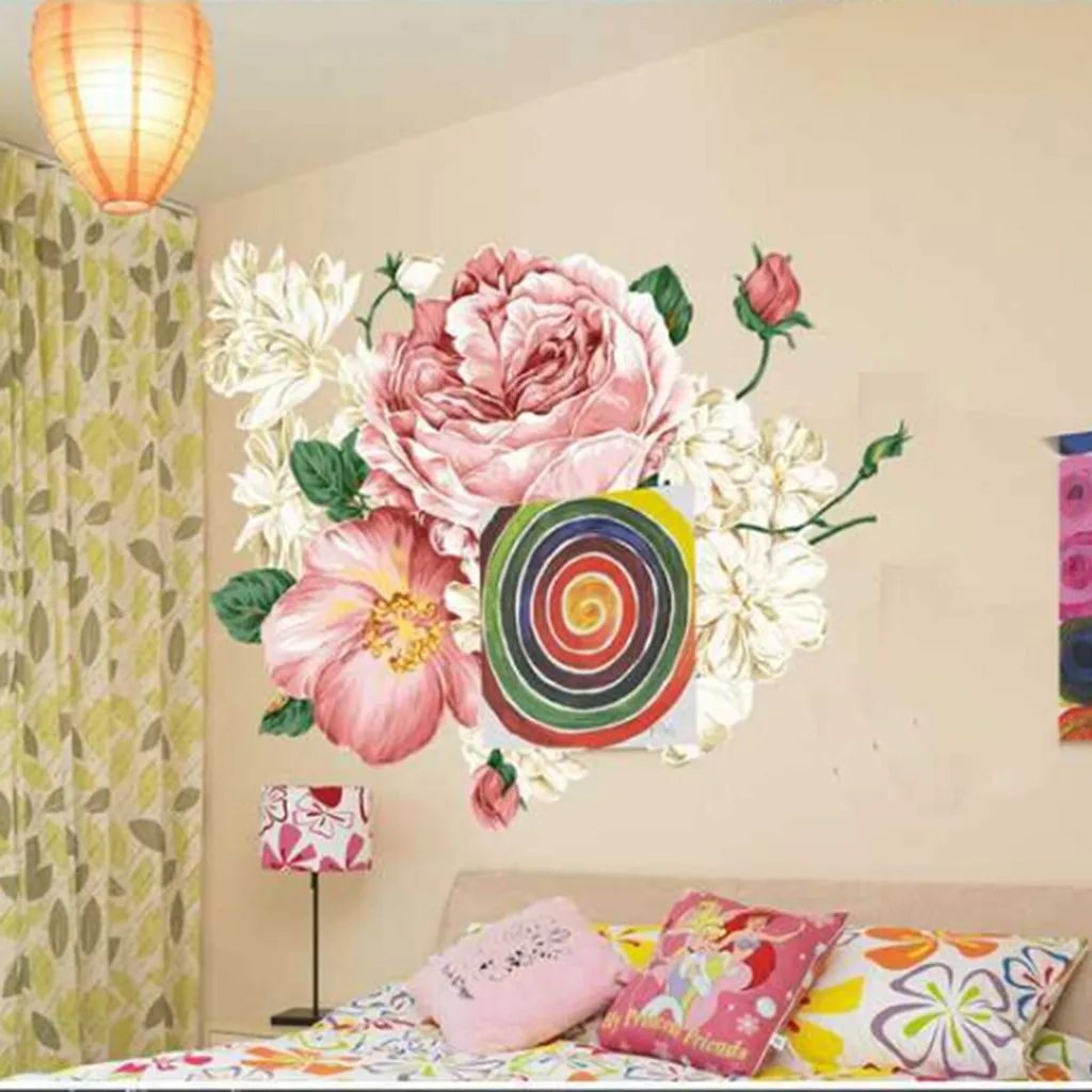 Peony Rose Flowers Wall Sticker Art Nursery Decals garden plants Kids Bedroom Living/Wedding Room Home Decor Gift
Peony Rose Flowers Wall Sticker Art Nursery Decals garden plants Kids Bedroom Living/Wedding Room Home Decor Gift