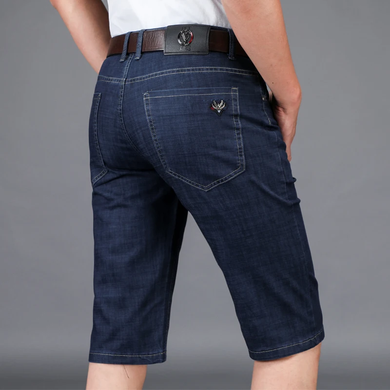 Summer Mens Denim Shorts Straight Large Size Business Casual Knee Length Brand Clothing Shorts Jeans Men Regular Thin Trousers
Summer Mens Denim Shorts Straight Large Size Business Casual Knee Length Brand Clothing Shorts Jeans Men Regular Thin Trousers