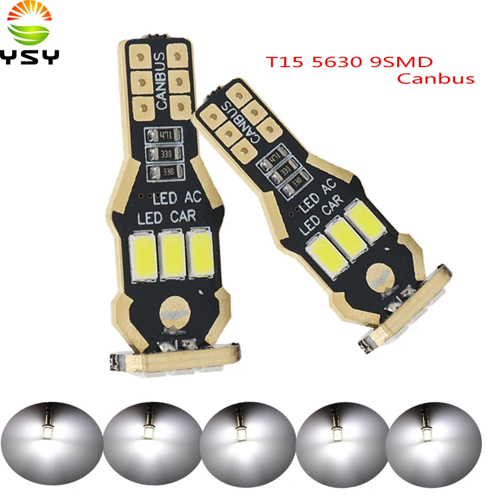 YSY 100X T15 W16W LED Reverse Light Bulbs 920 921 912 Canbus 5630 9SMD Highlight LED Backup Parking Light Lamp Bulbs
YSY 100X T15 W16W LED Reverse Light Bulbs 920 921 912 Canbus 5630 9SMD Highlight LED Backup Parking Light Lamp Bulbs