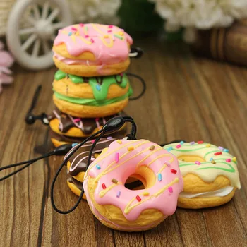 Cute Key Colorful Donuts Charms PU Cell Phone Straps Keychain Soft Kawaii Squishy Chain StrapsRandom Color Sent
Cute Key Colorful Donuts Charms PU Cell Phone Straps Keychain Soft Kawaii Squishy Chain StrapsRandom Color Sent