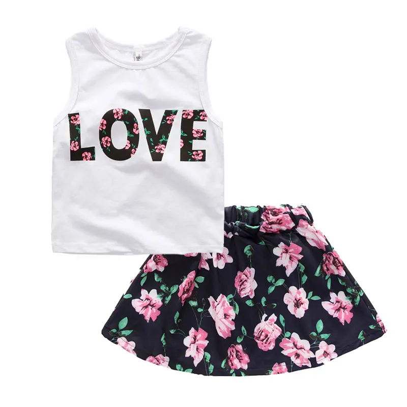 Fashion Girls Clothes Sets Summer Children Clothing Set Cotton Baby Girl Clothes Suit Sleeveless Vest+Short Skirt Children's Set
Fashion Girls Clothes Sets Summer Children Clothing Set Cotton Baby Girl Clothes Suit Sleeveless Vest+Short Skirt Children's Set