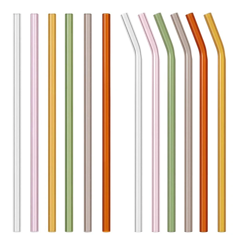 UPORS 10Pcs/Set Glass Straw 200*8mm Reusable Drinking Straws with Cleaning Brush Eco Friendly Glass Drinking Straws for Tumbler
UPORS 10Pcs/Set Glass Straw 200*8mm Reusable Drinking Straws with Cleaning Brush Eco Friendly Glass Drinking Straws for Tumbler