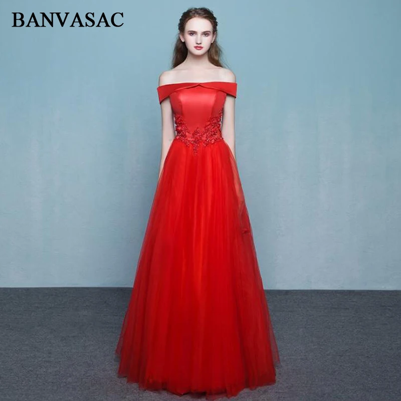 BANVASAC A Line Boat Neck Red Lace Appliques 2018 Long Evening Dresses Party Beading Short Sleeve Backless Prom Gowns
BANVASAC A Line Boat Neck Red Lace Appliques 2018 Long Evening Dresses Party Beading Short Sleeve Backless Prom Gowns