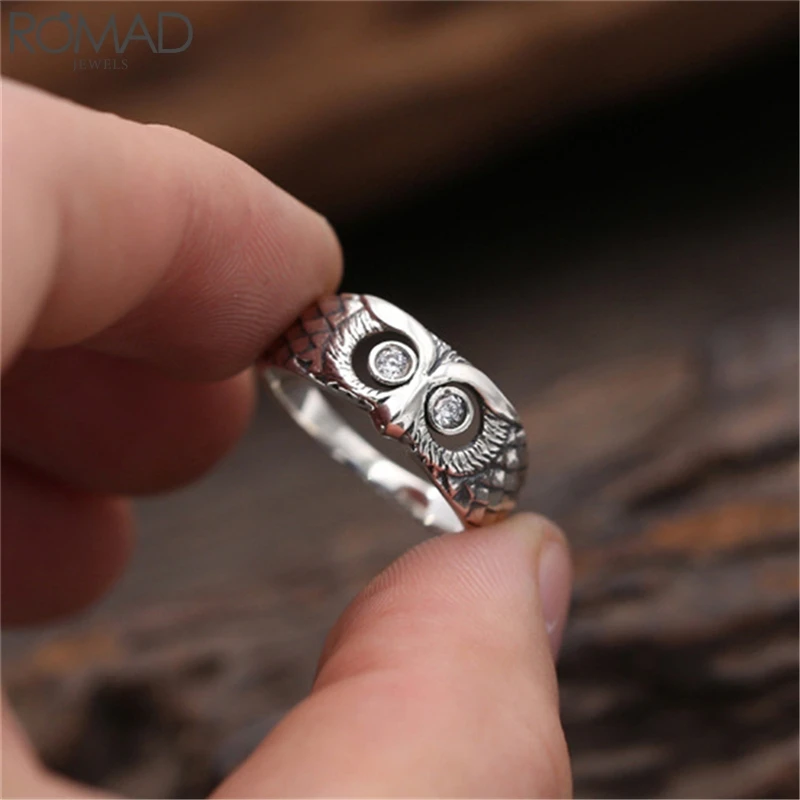 ROMAD Hollow Cubic Zirconia Owl Design Rings Women Men Punk Hiphop Animal Finger Ring Party Gift Jewelry Size 6 7 8 9 10 R3
ROMAD Hollow Cubic Zirconia Owl Design Rings Women Men Punk Hiphop Animal Finger Ring Party Gift Jewelry Size 6 7 8 9 10 R3