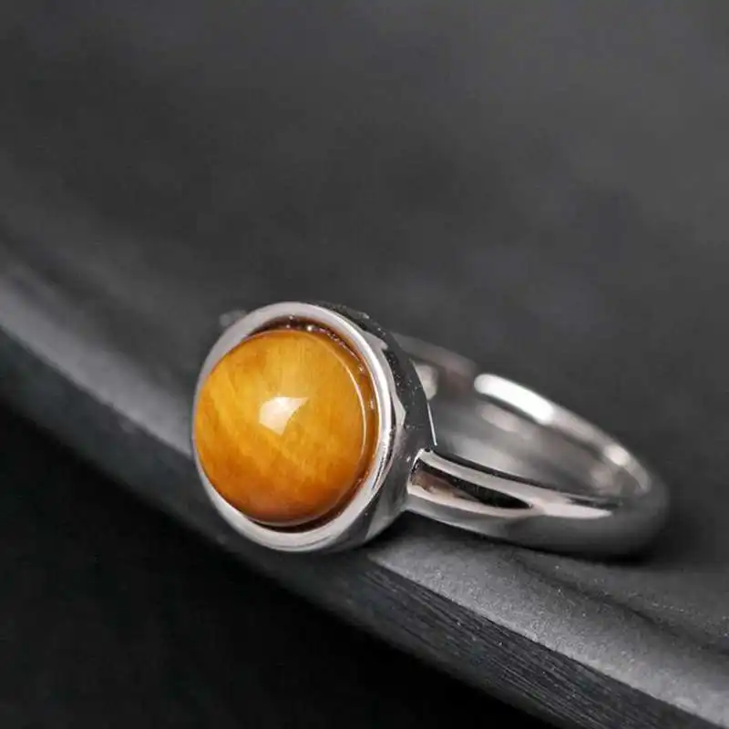 Ruifan Adjustable Brown Color Natural Tiger's Eye Gemstone Ring Real 925 Silver Rings for Women Lady Girls Fine Jewelry YRI107
Ruifan Adjustable Brown Color Natural Tiger's Eye Gemstone Ring Real 925 Silver Rings for Women Lady Girls Fine Jewelry YRI107