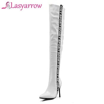 Lasyarrow Women's Thigh High Stiletto Boots Sexy Over the Knee Boots Sexy Women Boots Black White Zipper Long Boots Sapato Mujer
Lasyarrow Women's Thigh High Stiletto Boots Sexy Over the Knee Boots Sexy Women Boots Black White Zipper Long Boots Sapato Mujer