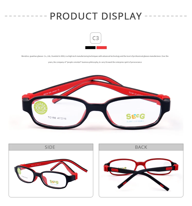 SECG Eyeglasses on Child