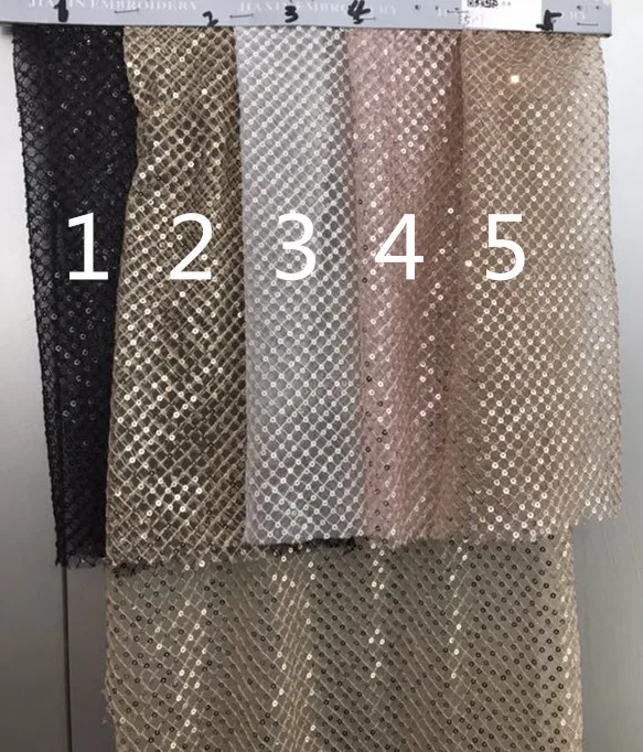5yards SS02 # luxury best quality nice 5 color mesh sequin embroidery lace fabric for wedding bridal dress
5yards SS02 # luxury best quality nice 5 color mesh sequin embroidery lace fabric for wedding bridal dress