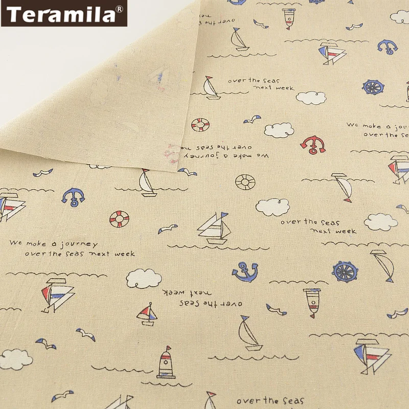 Linen Fabric Sewing Material Sea Anchors Designs Tissu Tablecloth Pillow Bag Curtain Cushion Pillow TERAMILA Home Textile Cotton
Linen Fabric Sewing Material Sea Anchors Designs Tissu Tablecloth Pillow Bag Curtain Cushion Pillow TERAMILA Home Textile Cotton