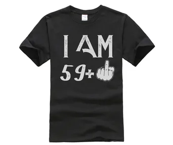 Men's Print Casual 100% Cotton T-Shirt Popular I am 59 + middle finger funny 60th birthday t shirt
Men's Print Casual 100% Cotton T-Shirt Popular I am 59 + middle finger funny 60th birthday t shirt