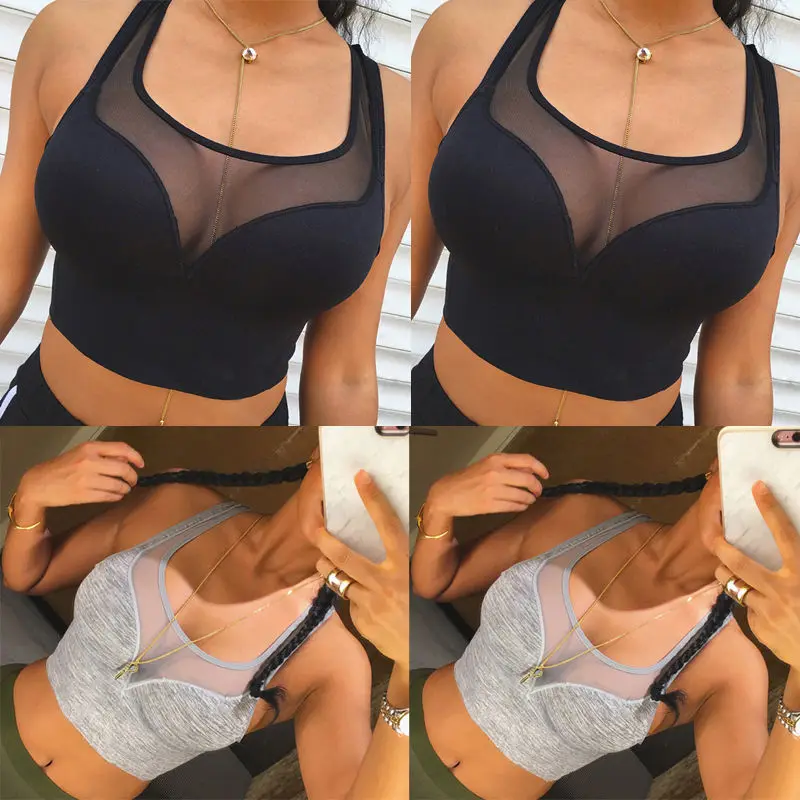 Ladies Sexy Solid See-through Tanks Camis Summer Women Casual Halter Tank Tops Vest Sleeveless Crop Tops
Ladies Sexy Solid See-through Tanks Camis Summer Women Casual Halter Tank Tops Vest Sleeveless Crop Tops