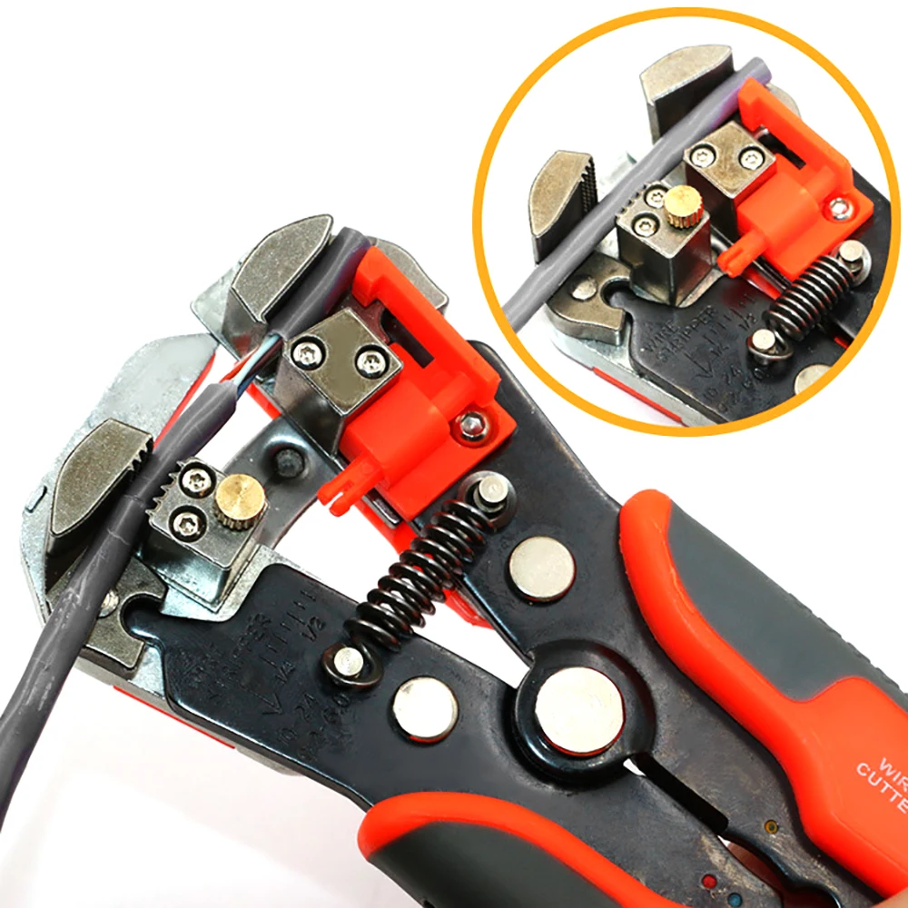 0.2-6.0mm Multifunctional Wire Stripping Pliers Carbon Steel Automatic Crimping Pliers Disassemble Tool with CR-V Head Pliers
0.2-6.0mm Multifunctional Wire Stripping Pliers Carbon Steel Automatic Crimping Pliers Disassemble Tool with CR-V Head Pliers
