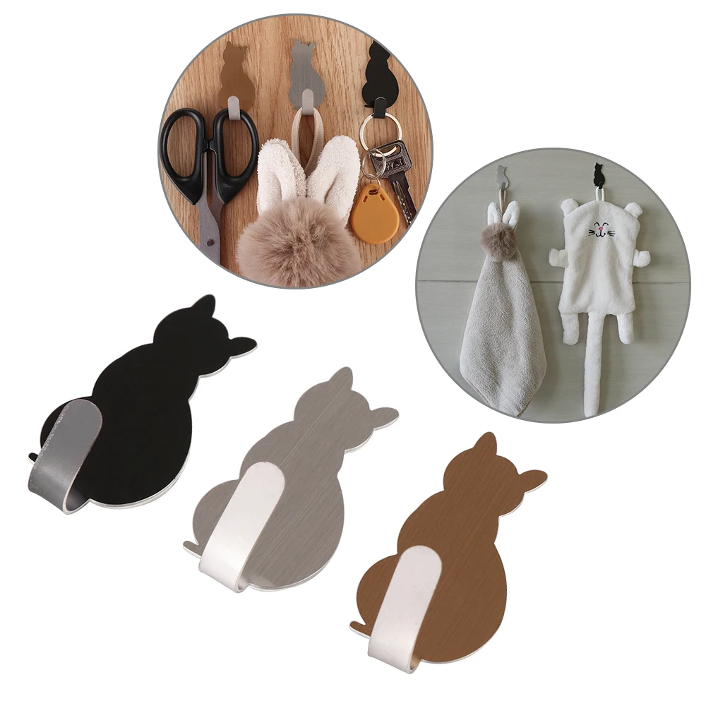 2pcs Self Adhesive Cat Pattern Hooks Storage Holder For Bathroom Kitchen Hanger Stick on Wall Hanging Door Clothes Towel Racks
2pcs Self Adhesive Cat Pattern Hooks Storage Holder For Bathroom Kitchen Hanger Stick on Wall Hanging Door Clothes Towel Racks