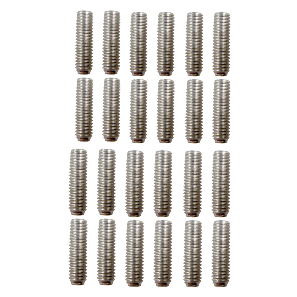 Perfeclan 24 Pieces Guitar Saddle Bridge Hexagon Screws for Fender Strat Tele Guitar Parts Guitar Parts & Accessories