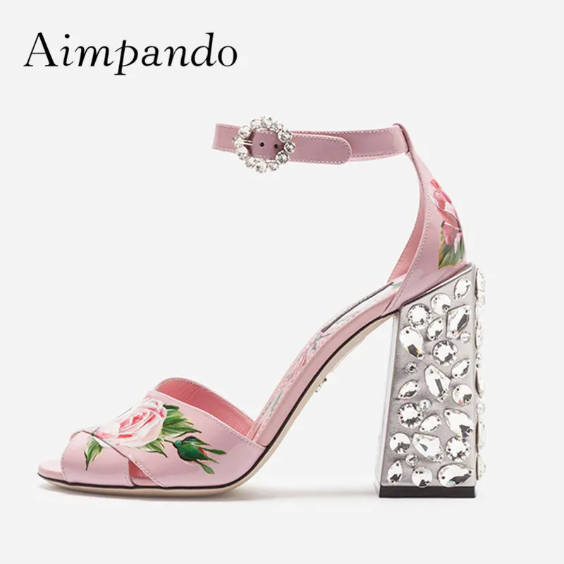 2019 Rose Flower Gladiator Sandals Woman Open Toe Cross Strap Rhinestone Diamond Chunky High Heel Shoes Women Wedding Shoes
2019 Rose Flower Gladiator Sandals Woman Open Toe Cross Strap Rhinestone Diamond Chunky High Heel Shoes Women Wedding Shoes