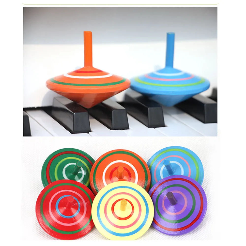 MUQGEW Novelty Wooden Colorful Spinning Top Kids Wood Children's Party Toy magic track funny toys for children
MUQGEW Novelty Wooden Colorful Spinning Top Kids Wood Children's Party Toy magic track funny toys for children