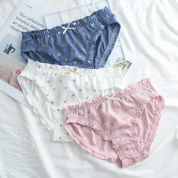 SP&CITY Shiny Heart Patterned Cute Girls Panties Bow Women Thin Ruffle Kawaii Lace Underwear Sexy Seamless Briefs Tanga Lingerie
SP&CITY Shiny Heart Patterned Cute Girls Panties Bow Women Thin Ruffle Kawaii Lace Underwear Sexy Seamless Briefs Tanga Lingerie