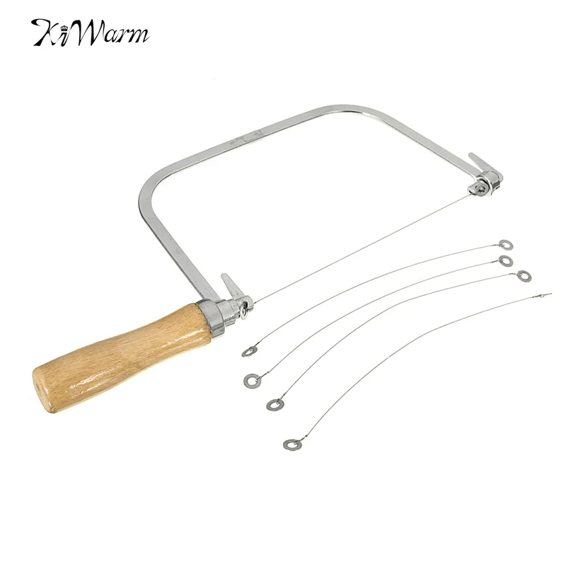 Stainless Steel Soap Loaf Cutter Soap Kits Wooden Handle Saw Cutting Knife With 5 Strings for DIY Soap Candle Wax Making
Stainless Steel Soap Loaf Cutter Soap Kits Wooden Handle Saw Cutting Knife With 5 Strings for DIY Soap Candle Wax Making