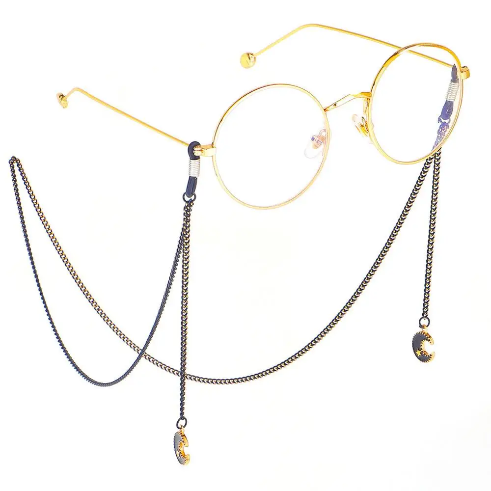Fashion Simple Black Star Moon Pendant Eyewear Chain Sunglasses Glasses Chains Rope Neck Strap Lanyards
Fashion Simple Black Star Moon Pendant Eyewear Chain Sunglasses Glasses Chains Rope Neck Strap Lanyards