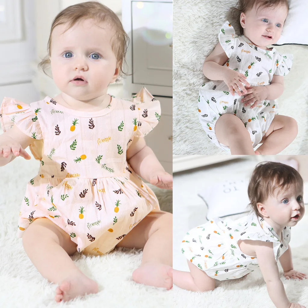 Summer Baby Boys Girls Pineapple Print Romper Jumpsuit Clothes Infant Clothing Romper Baby Tiny Cottons Newborn Sloth
Summer Baby Boys Girls Pineapple Print Romper Jumpsuit Clothes Infant Clothing Romper Baby Tiny Cottons Newborn Sloth