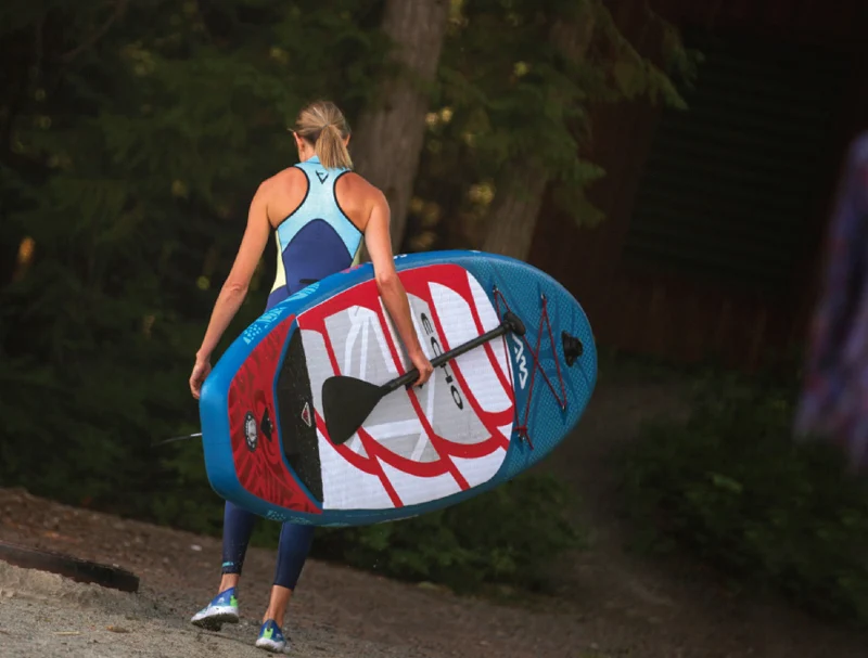 Blue surfboard red graphic Blue surfboard red graphic