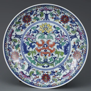Antique QingDynasty porcelain plate,color wrapped lotus plate,hand painted crafts,Decoration,Collection&Adornment,Free shipping 
Antique QingDynasty porcelain plate,color wrapped lotus plate,hand painted crafts,Decoration,Collection&Adornment,Free shipping