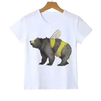 Funny Bee Bear Print Boy Girl t-shirt Animal Punk Rock Funny T Shirts Hip Hop Tee 3d T-shirt Cool Kid Clothing Z47-3
Funny Bee Bear Print Boy Girl t-shirt Animal Punk Rock Funny T Shirts Hip Hop Tee 3d T-shirt Cool Kid Clothing Z47-3