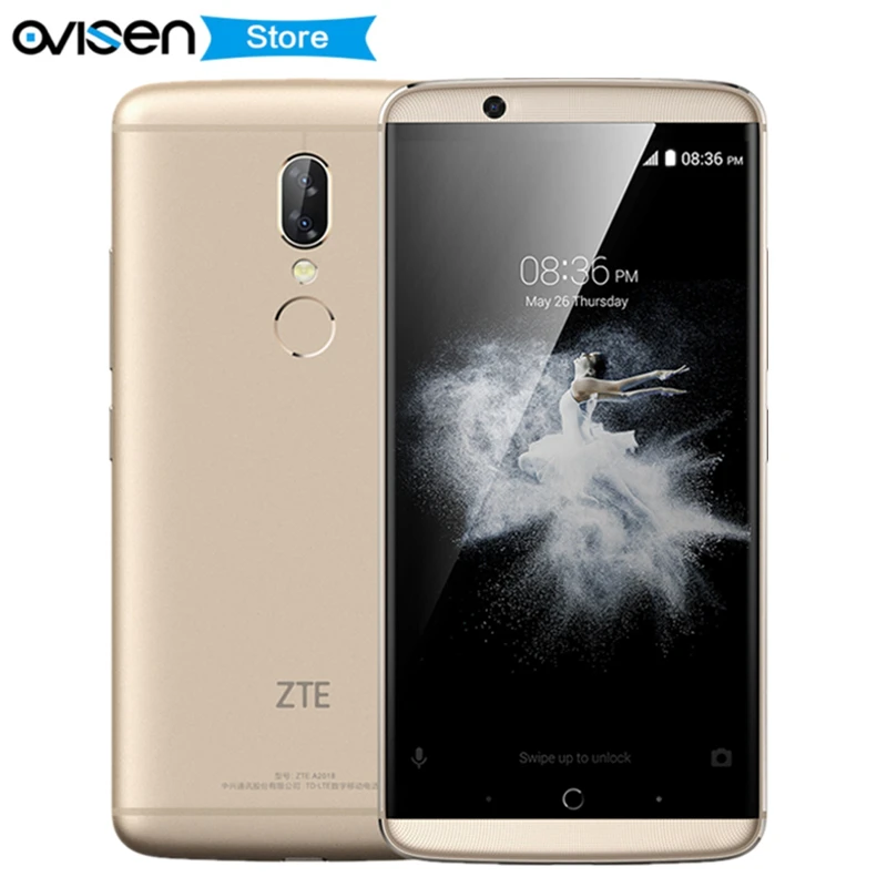 

Original ZTE Axon 7s 4G Smartphone Snapdragon 821 4GB RAM 128G ROM 20MP 5.5 Inch 2560X1440 AMOLED 3400mAh HIFI NFC Mobile Phone