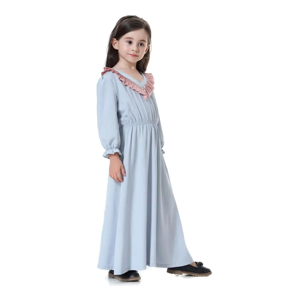 Фото Dubai Arabic Muslim Girl Dress Child Kid Abaya Highly elastic Loose For Islamic LargeRobe Gowns Burka Arab islamic dress | Тематическая
